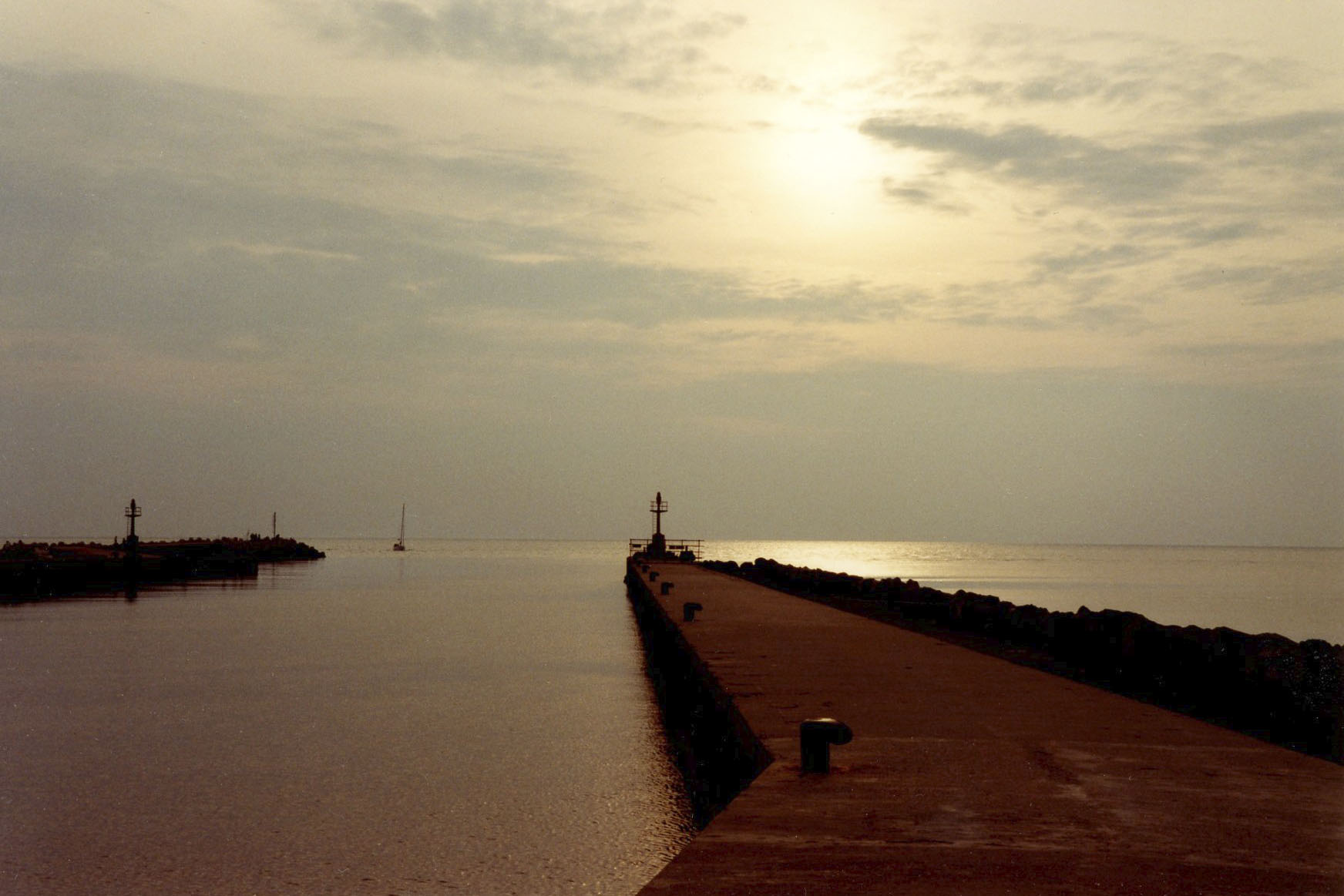 Foce del Tevere, Fiumicino, aprile 1991.