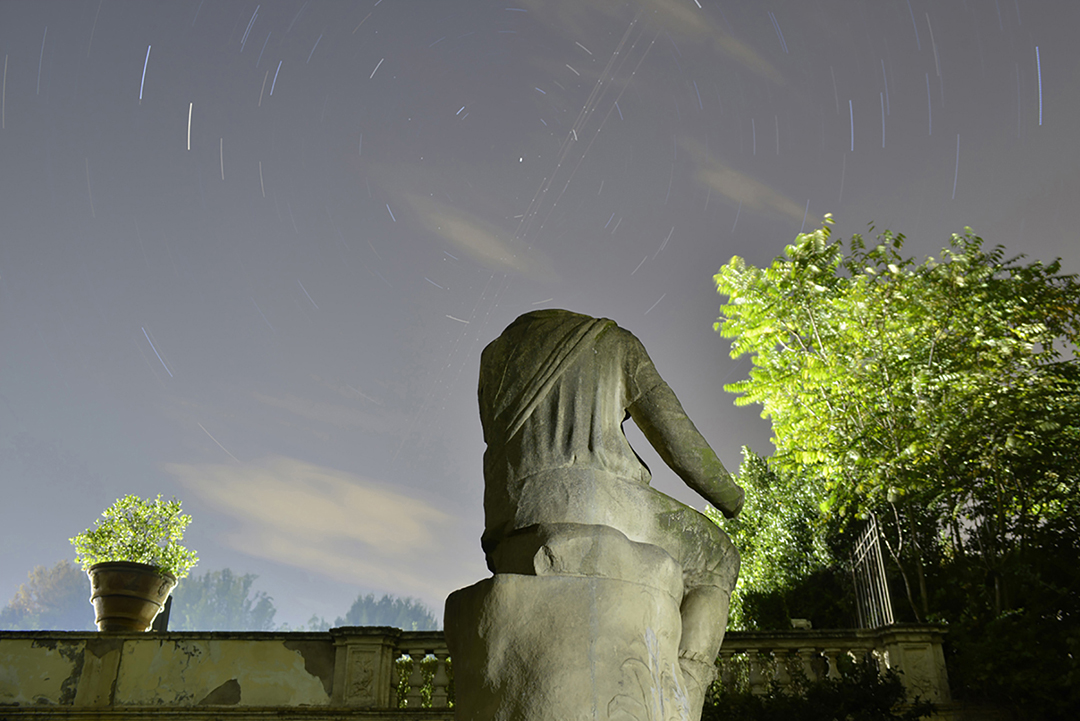 Villa Phamphili, notturno, Roma 2018.