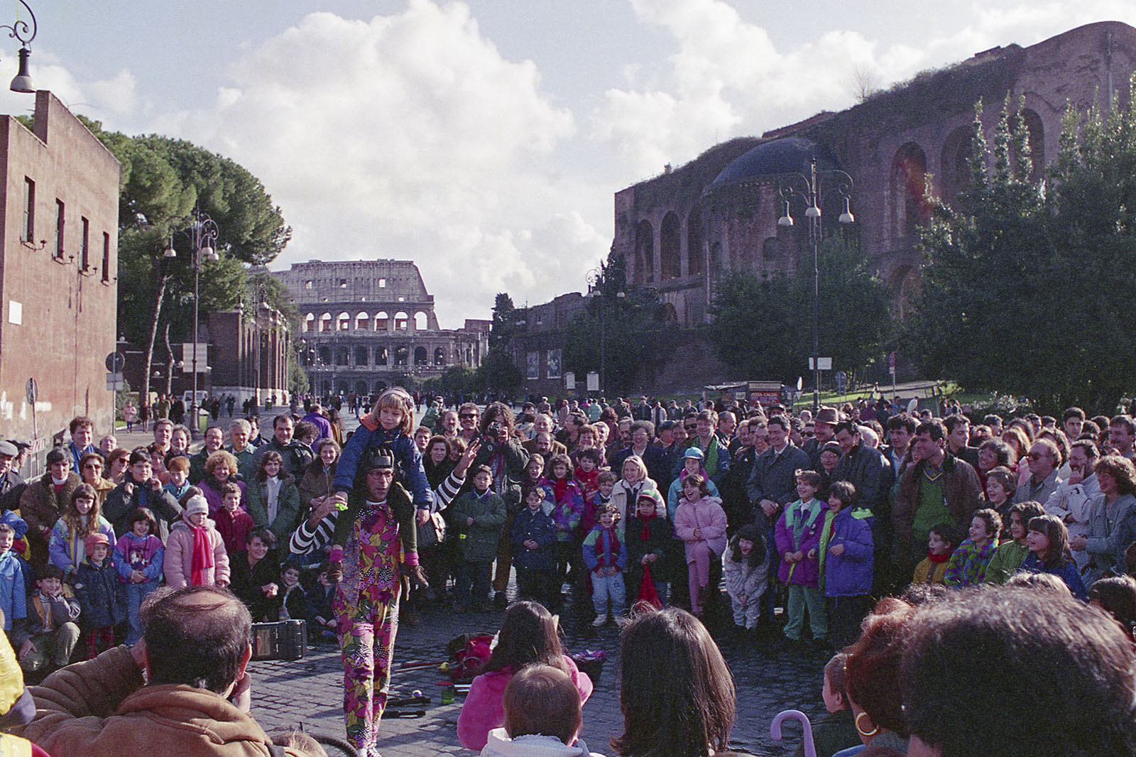 Chiusura Fori Imperiali, Roma, dicembre 1993.